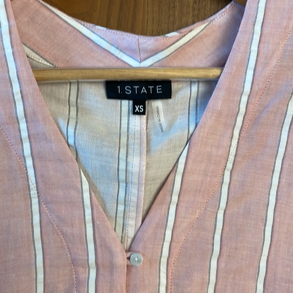 1 State Tie Front Blouse Size XS - Picture 4 of 5